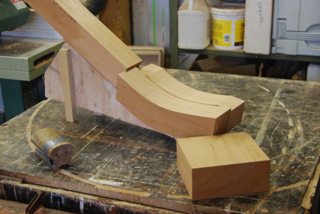 handrail blank on template